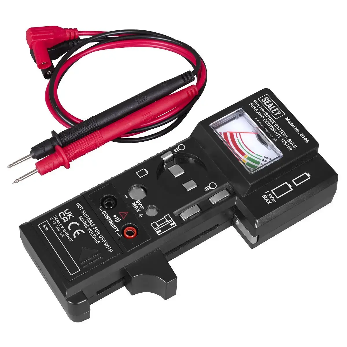 Sealey Multipurpose Battery, Bulb, Fuse & Continuity Tester 1