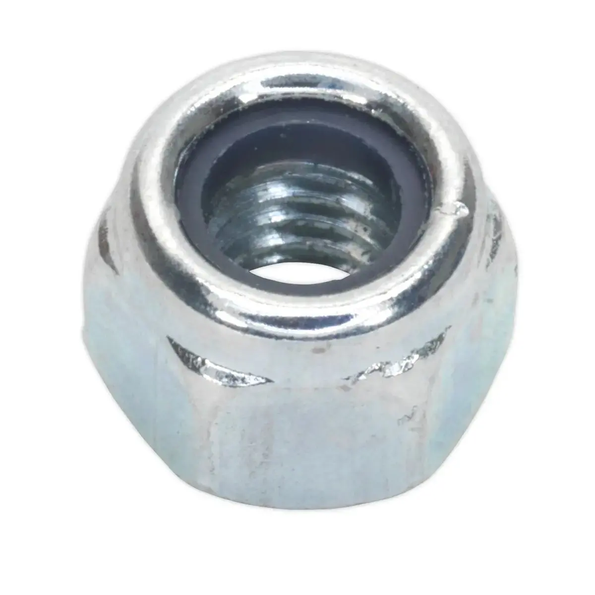Sealey Nylon Locknut M6 Zinc Pack Of 100 1