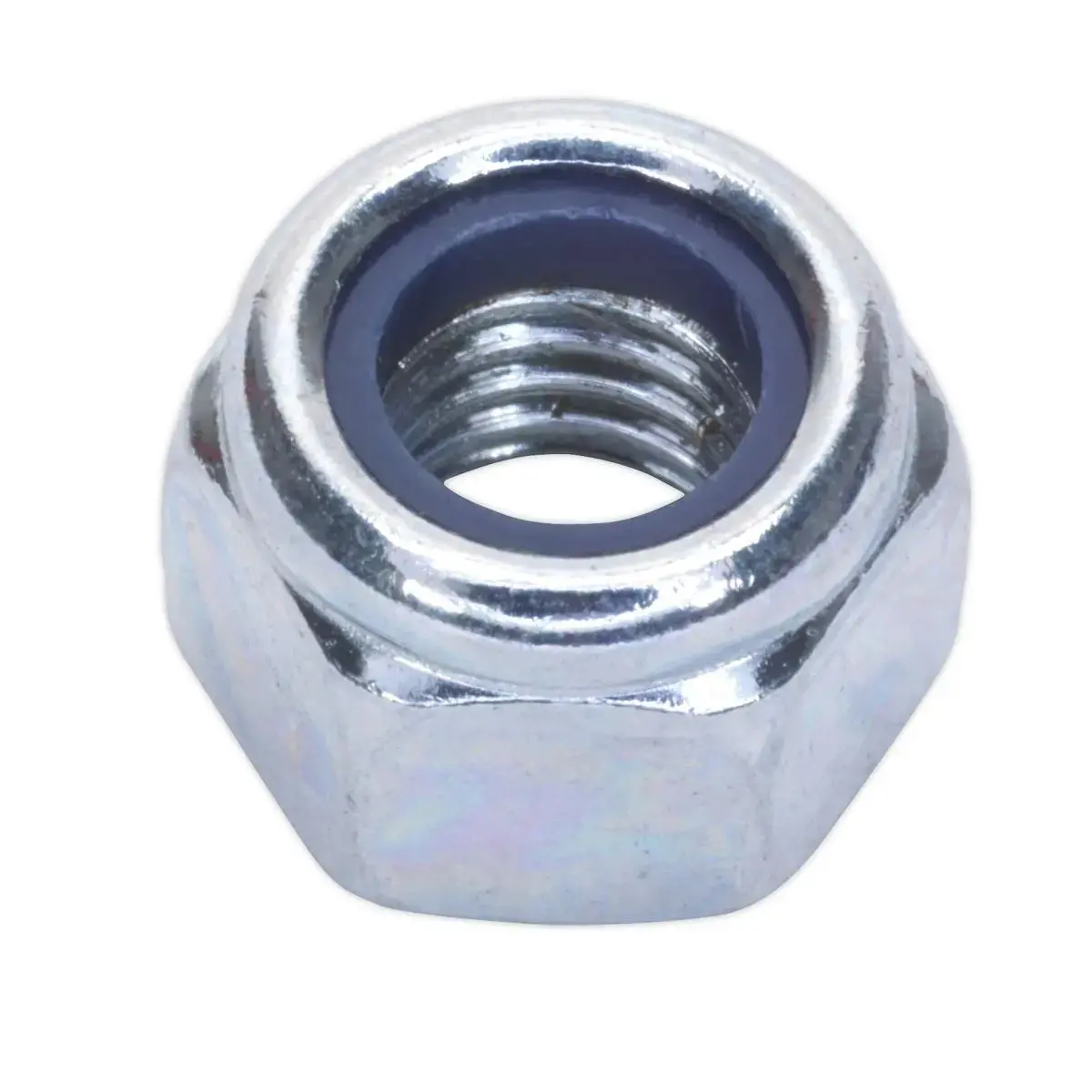 Sealey Nylon Locknut M8 Zinc Pack Of 100 1