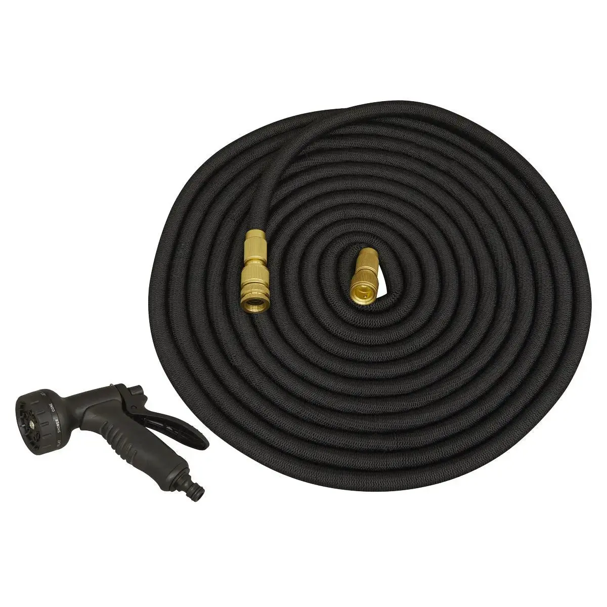 Sealey Ø17mm Expandable Garden Hose Black 15M Premium 1