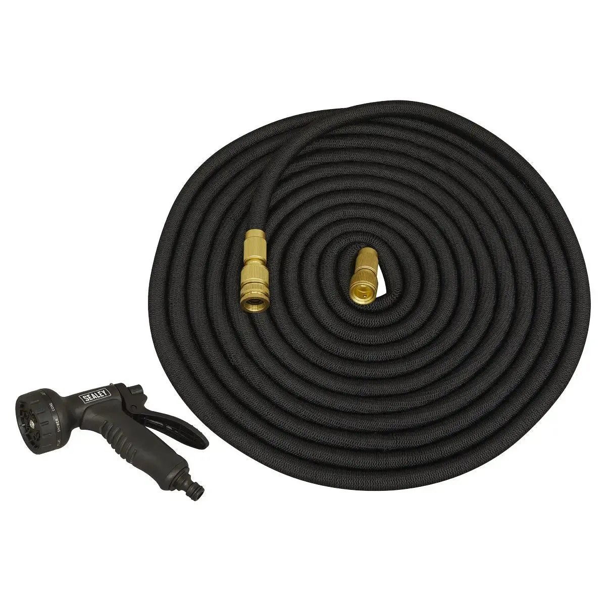 Sealey Ø17mm Expandable Garden Hose Black 30M Premium 1