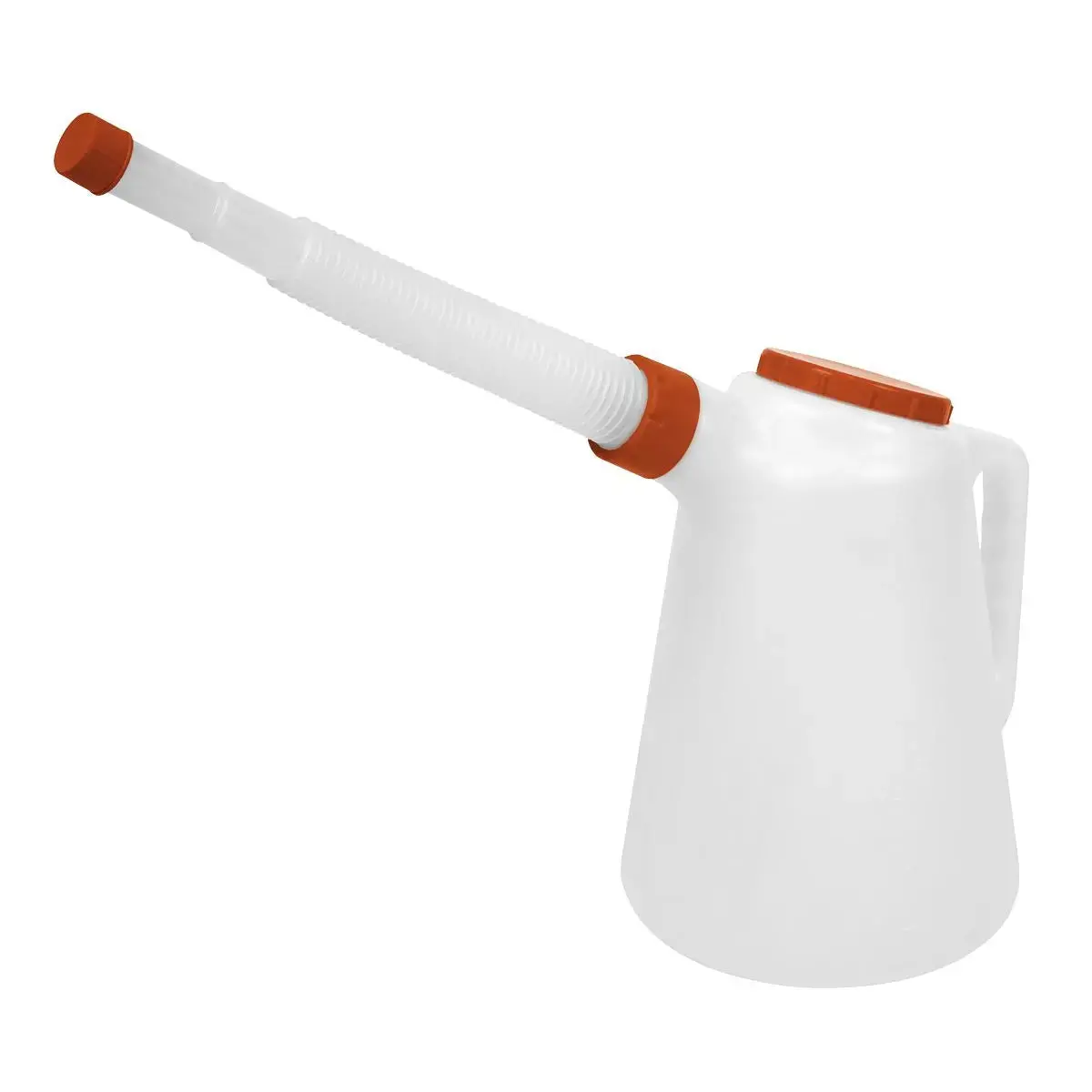 Sealey Oil Container With Red Lid & Flexible Spout 5L 1