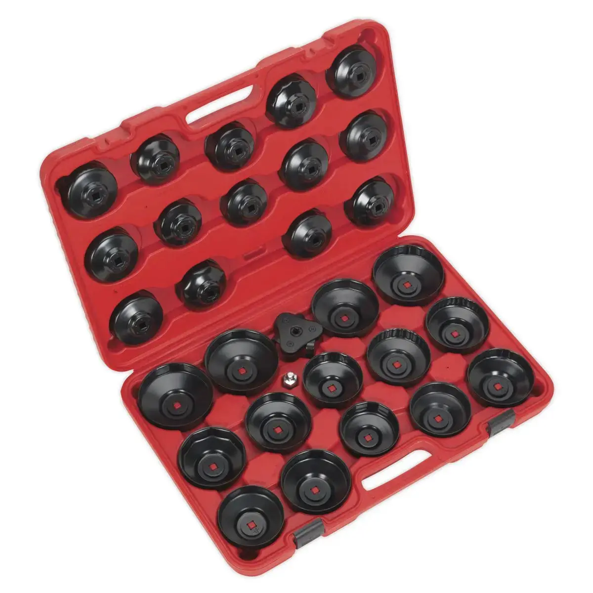 Sealey Oil Filter Cap Wrench Set 30 Piece Car Van Service 1