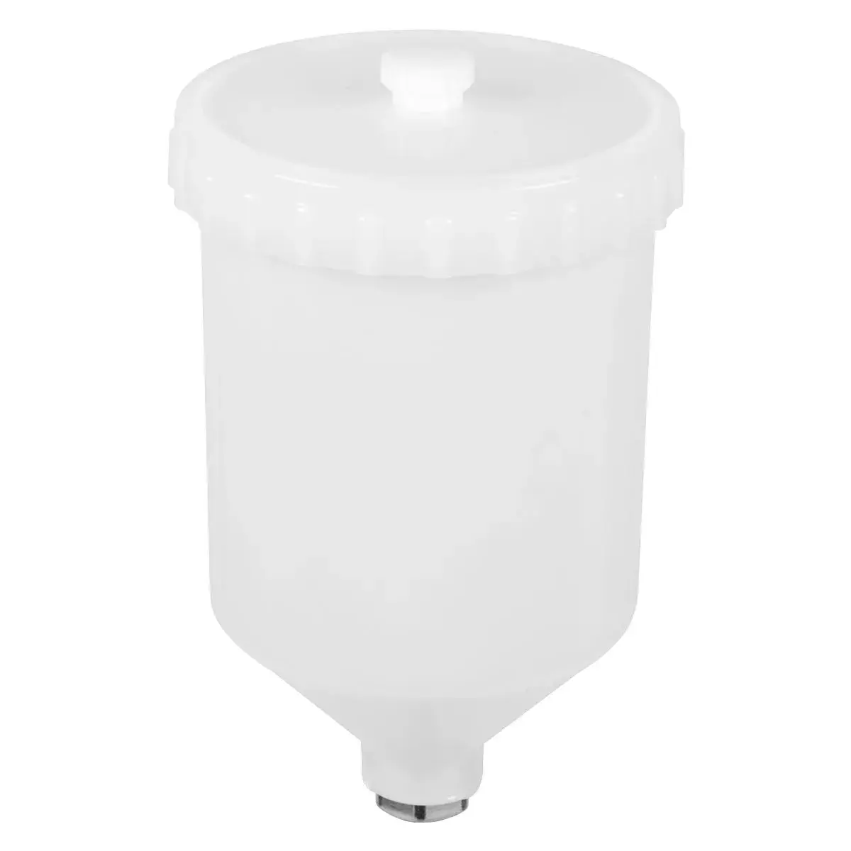 Sealey Paint Spray Gun Pot With Brass Fitting 600Ml - White 1