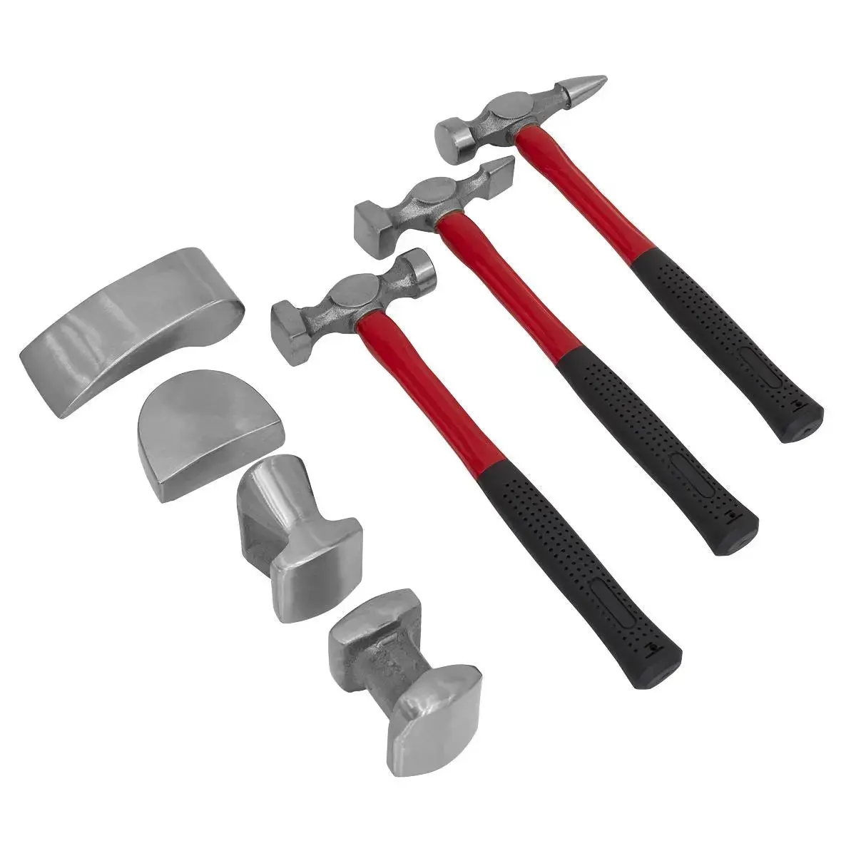 Sealey Panel Beating Set 7Pc Drop-Forged Fibreglass Shafts 1