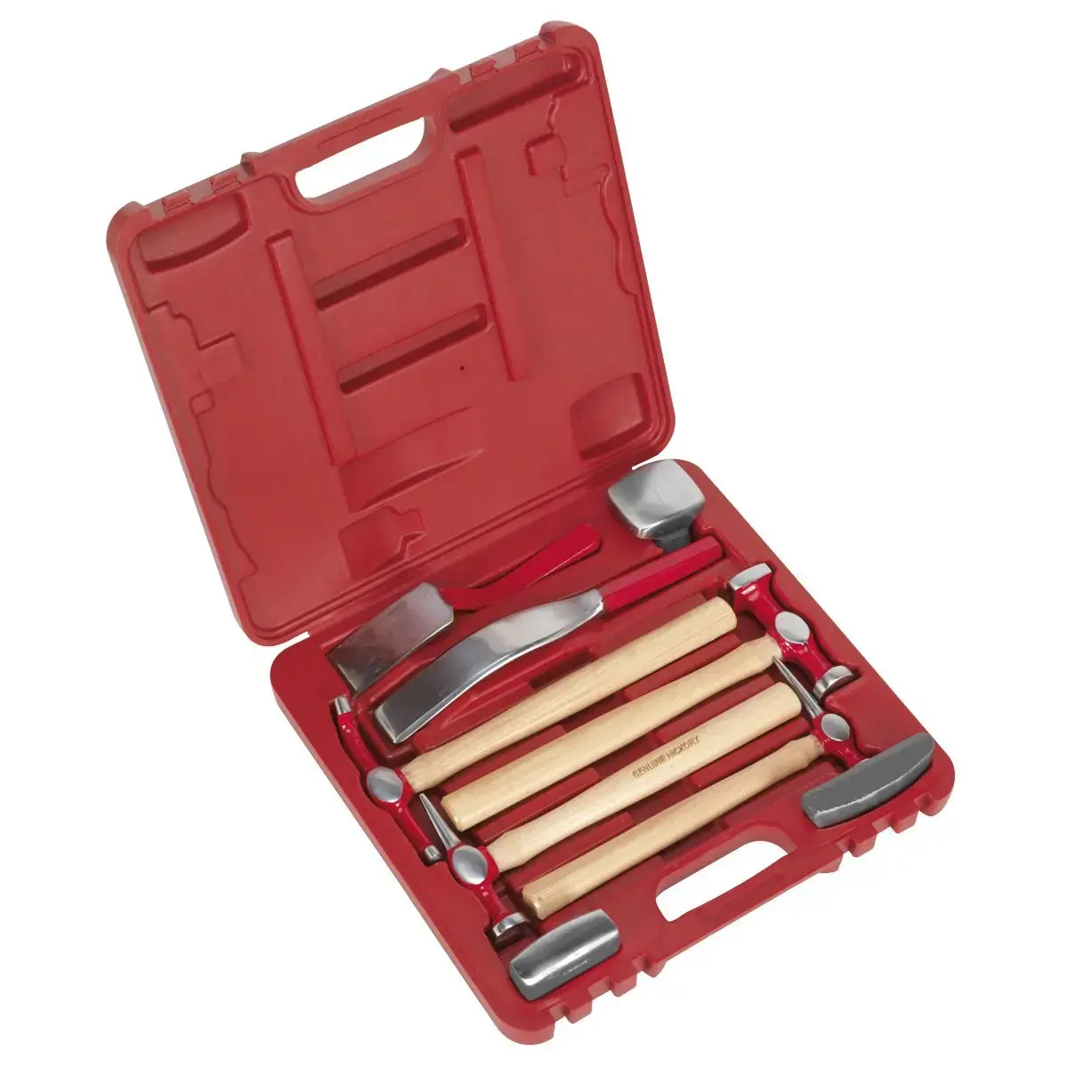 Sealey Panel Beating Set 9 Piece Bodywork Kit In Case 1