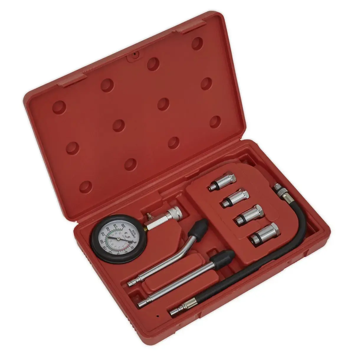 Sealey Petrol Engine Compression Test Kit 8 Piece 1