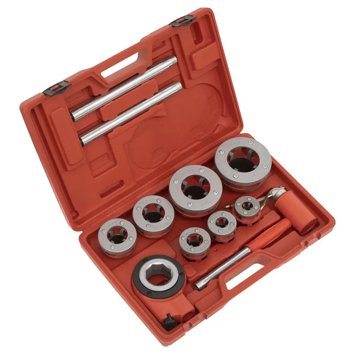 Sealey Pipe Threading Set 7Pc 3/8"- 2"Bspt 1