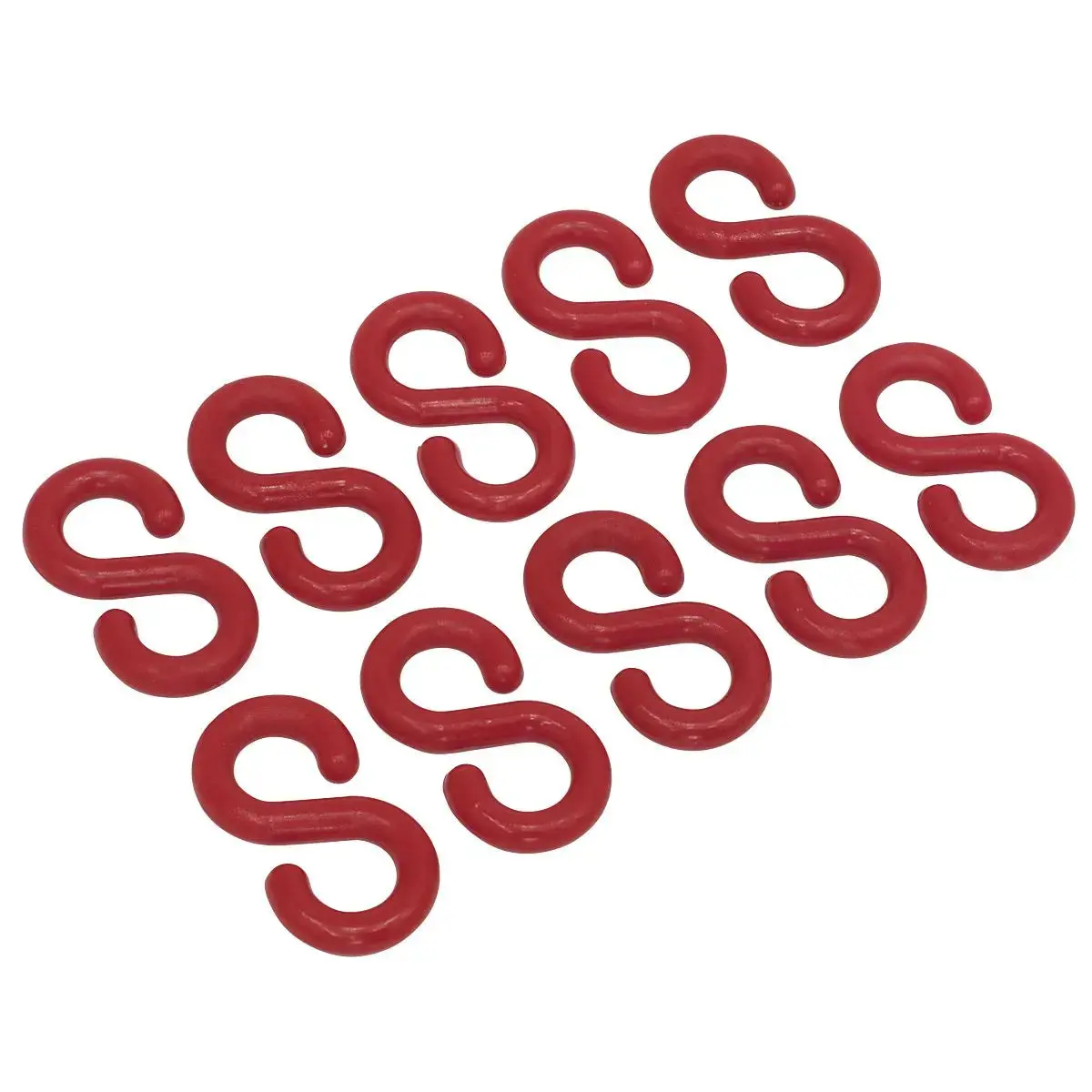 Sealey Plastic Chain S-Hook Pack Of 10 1