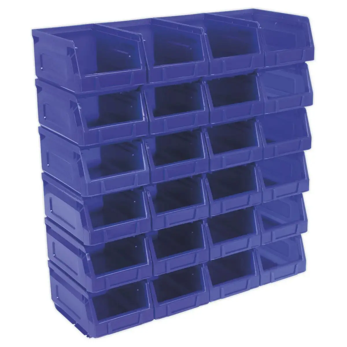 Sealey Plastic Storage Bin 105 X 165 X 85Mm - Blue Pack Of 24 1