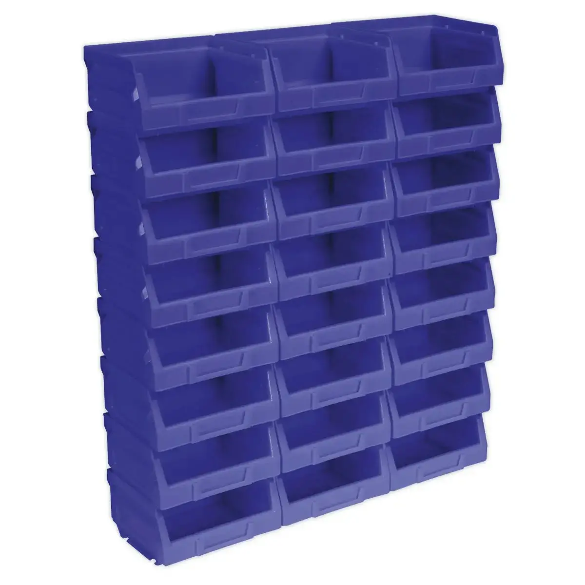 Sealey Plastic Storage Bin 105 X 85 X 55Mm - Blue Pack Of 24 1