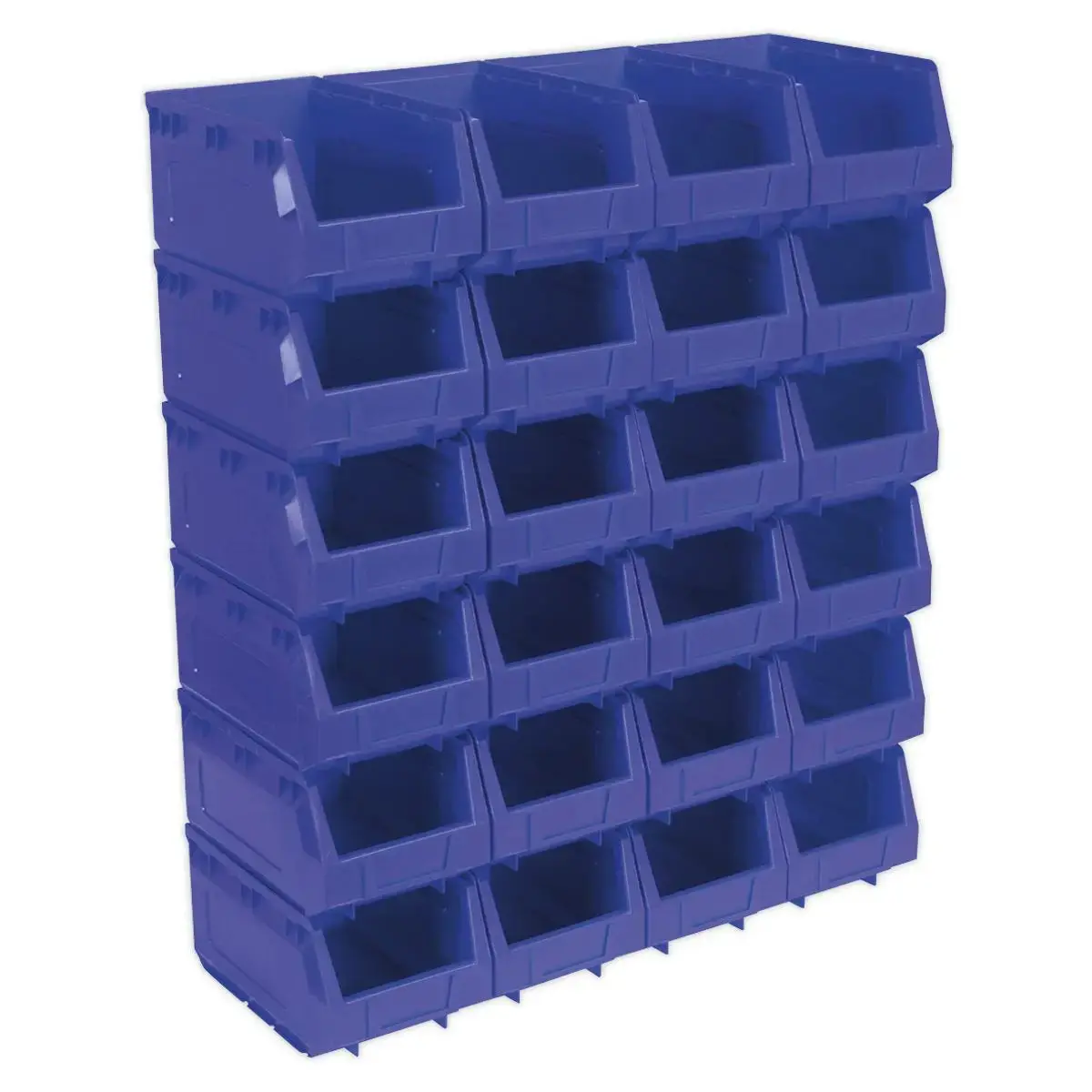 Sealey Plastic Storage Bin 150 X 240 X 130Mm - Blue Pack Of 24 1