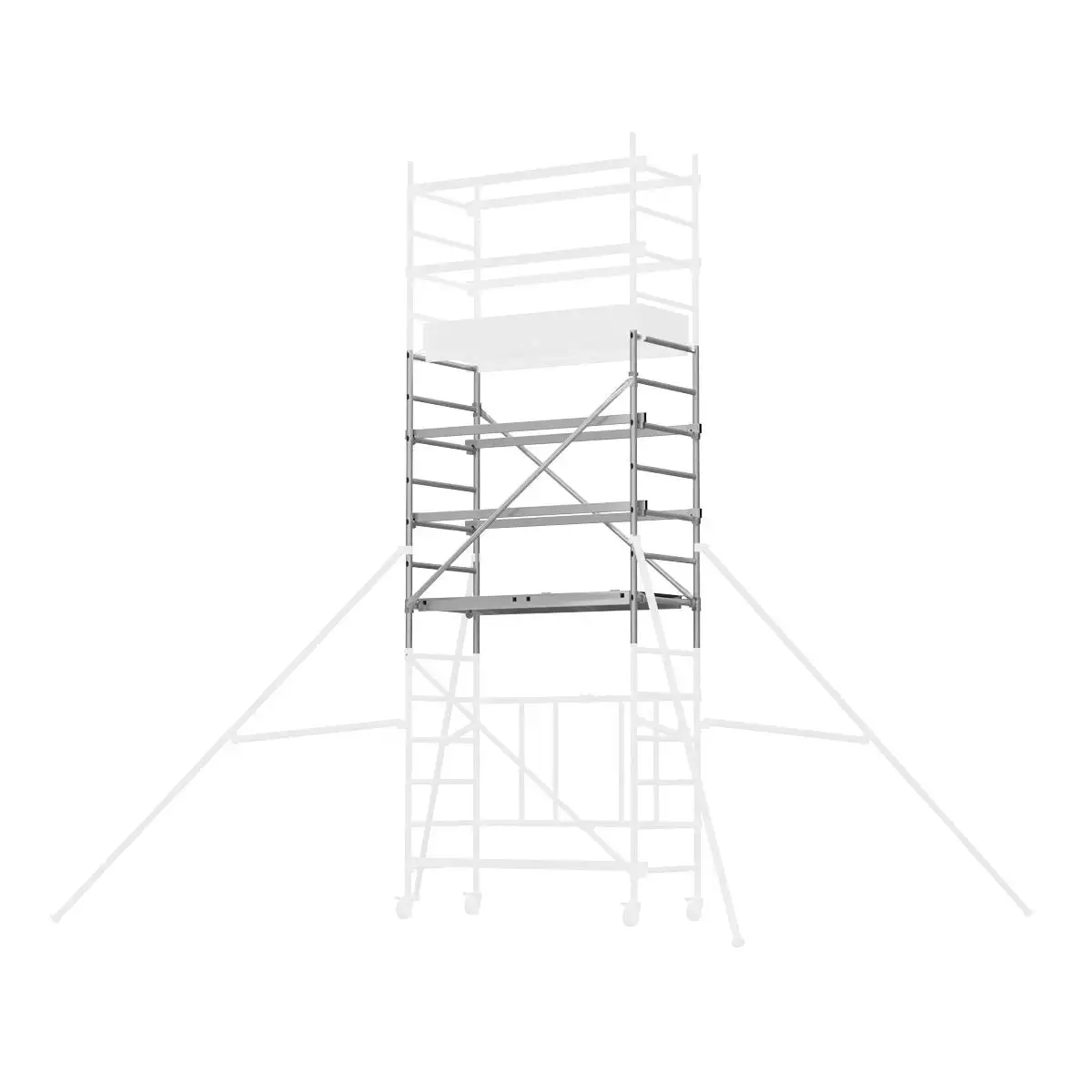 Sealey Platform Scaffold Tower Extension Pack 3 En 1004-1 1