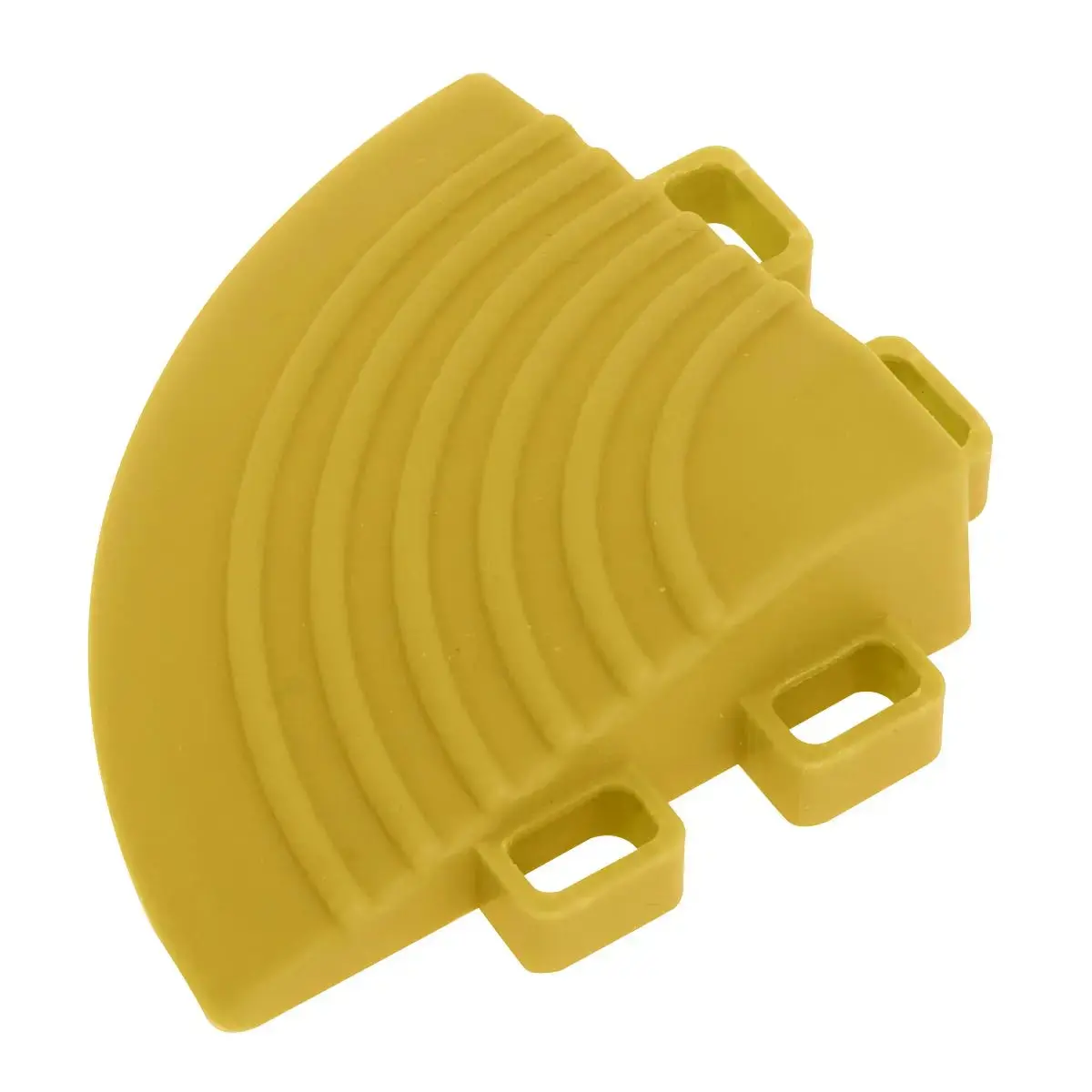 Sealey Polypropylene Floor Tile Corner 60 X 60Mm Yellow - Pack Of 4 1