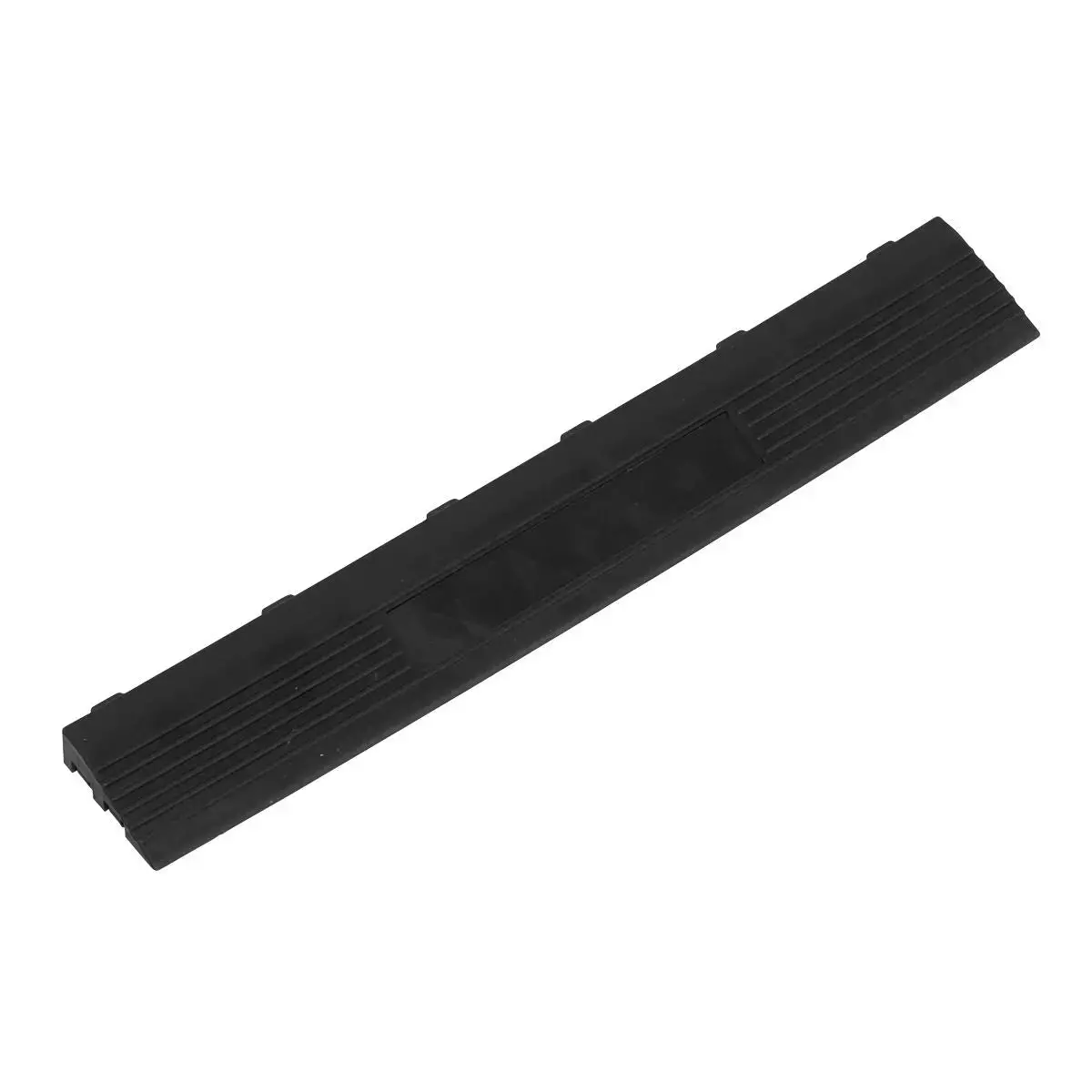 Sealey Polypropylene Floor Tile Edge 400 X 60Mm Black Female - Pack Of 6 1