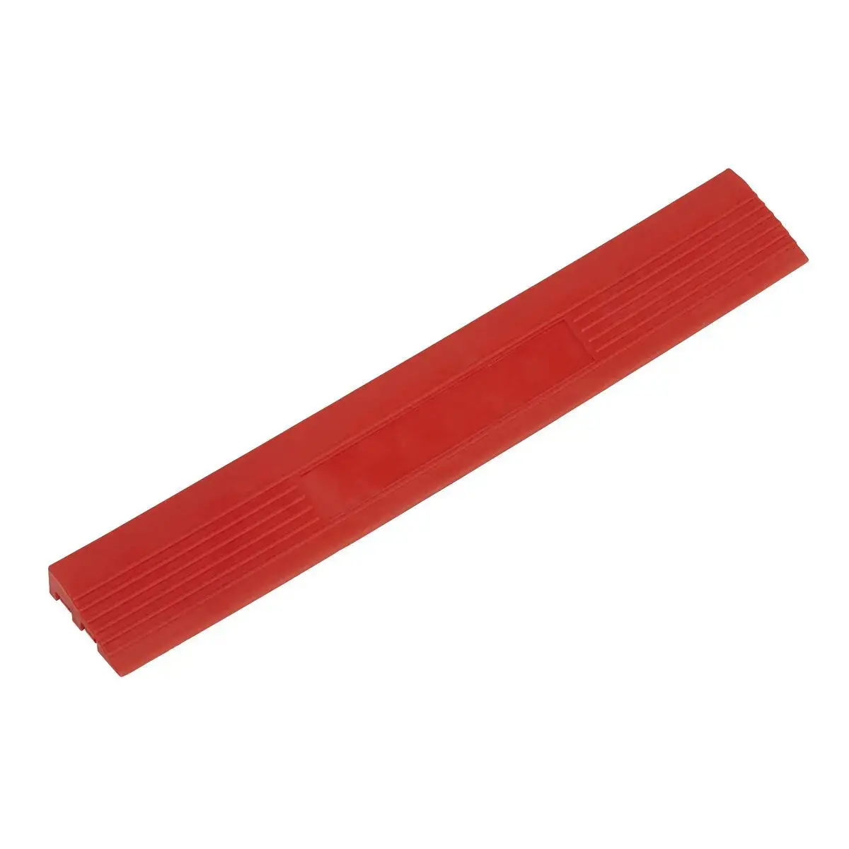 Sealey Polypropylene Floor Tile Edge 400 X 60Mm Red Male - Pack Of 6 1
