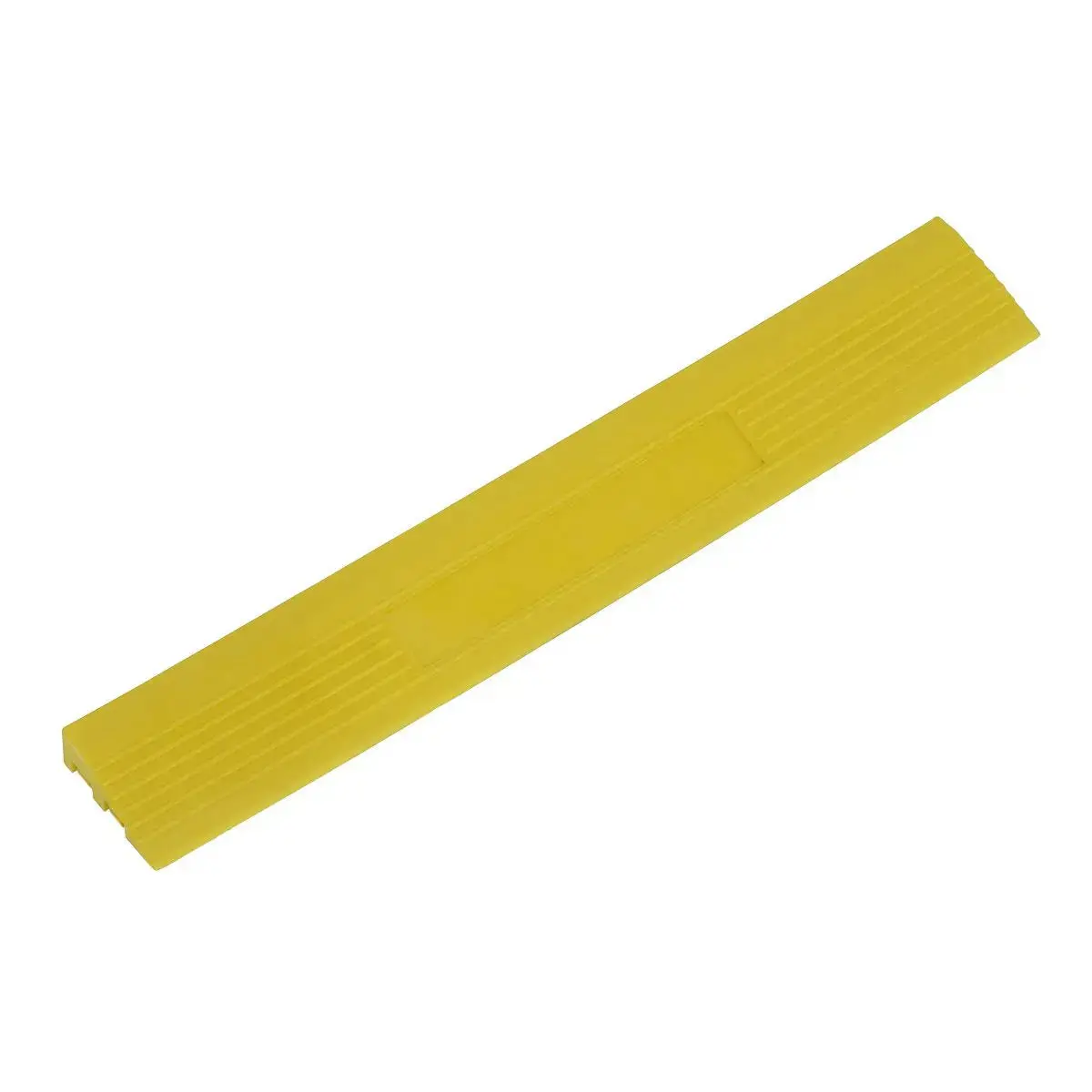 Sealey Polypropylene Floor Tile Edge 400 X 60Mm Yellow Male - Pack Of 6 1