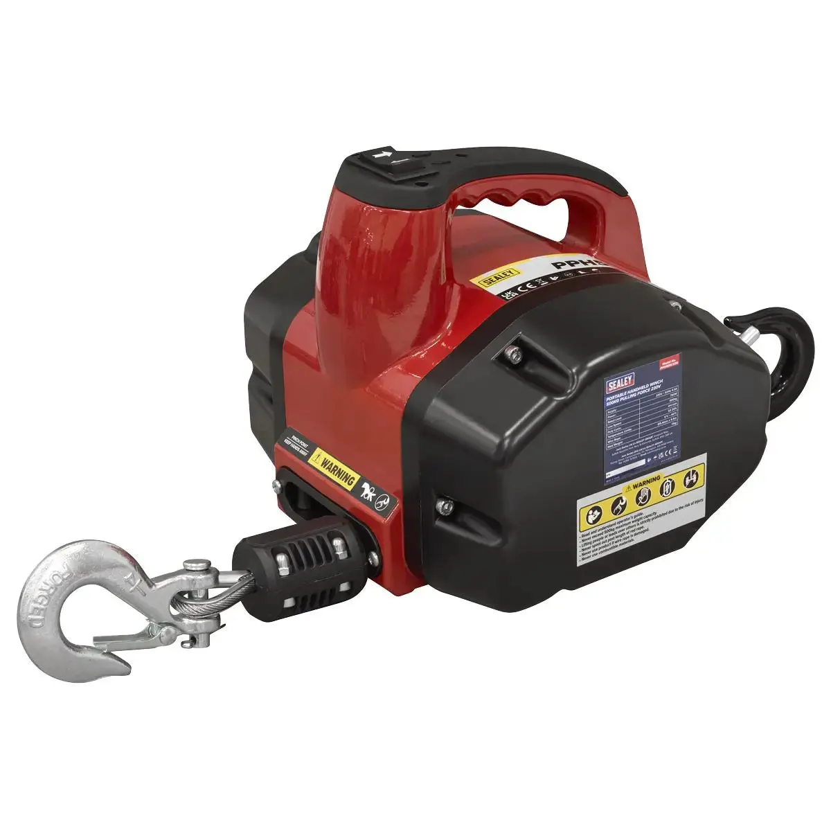 Sealey Portable Handheld Winch 500Kg Pulling Force 230V 1