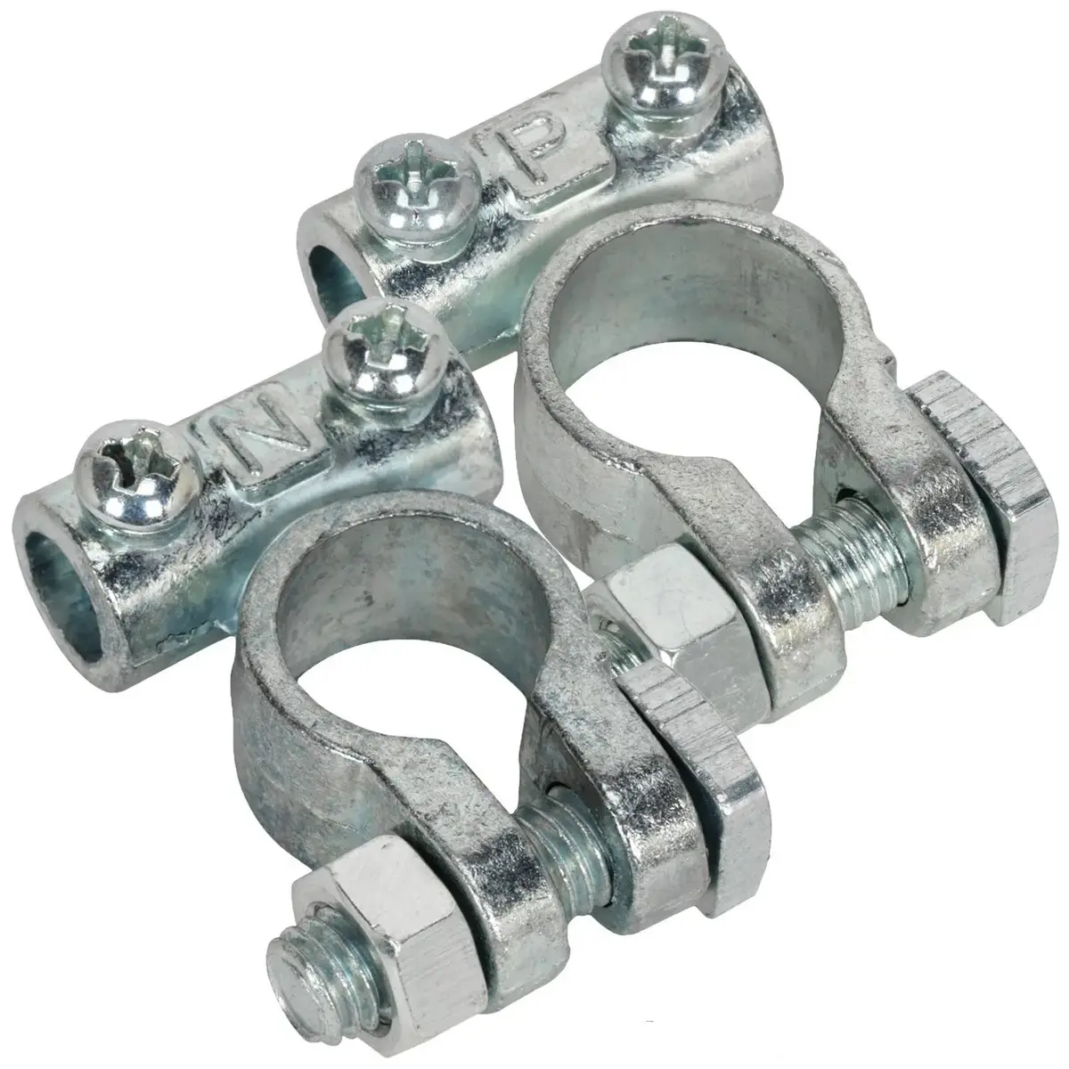 Sealey Positive And Negative 12V Light Duty Battery Terminal Zinc Alloy Rohs 400A 1