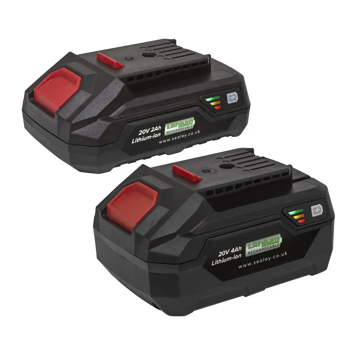 Sealey Power Tool Battery Pack 20V 2Ah & 4Ah Kit For Sv20 Series 1