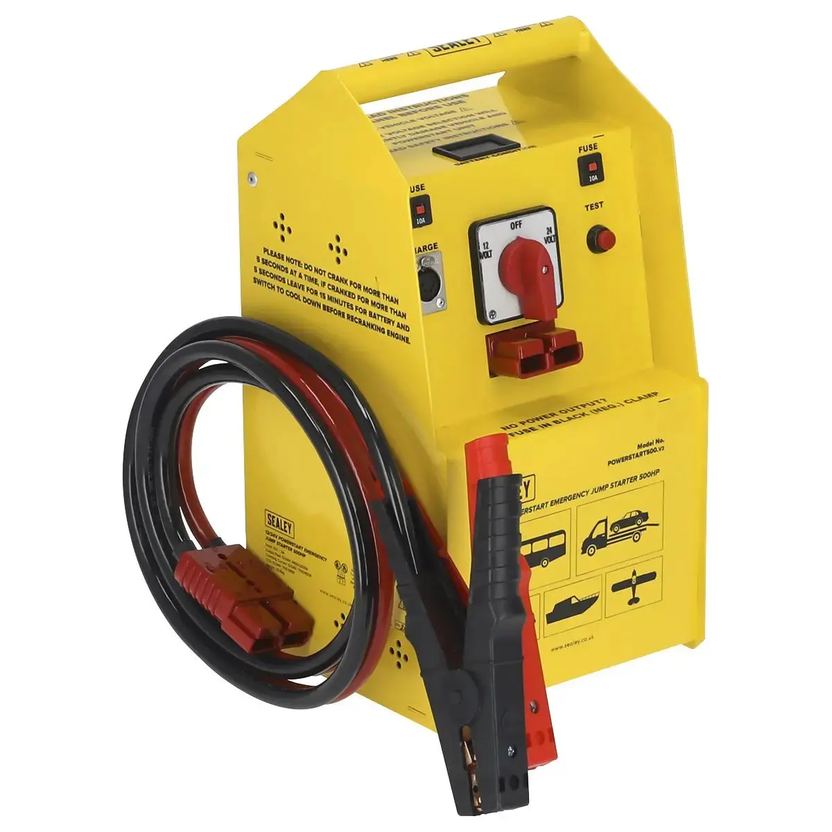 Sealey Powerstart Emergency Jump Starter 500Hp Start 12/24V 1