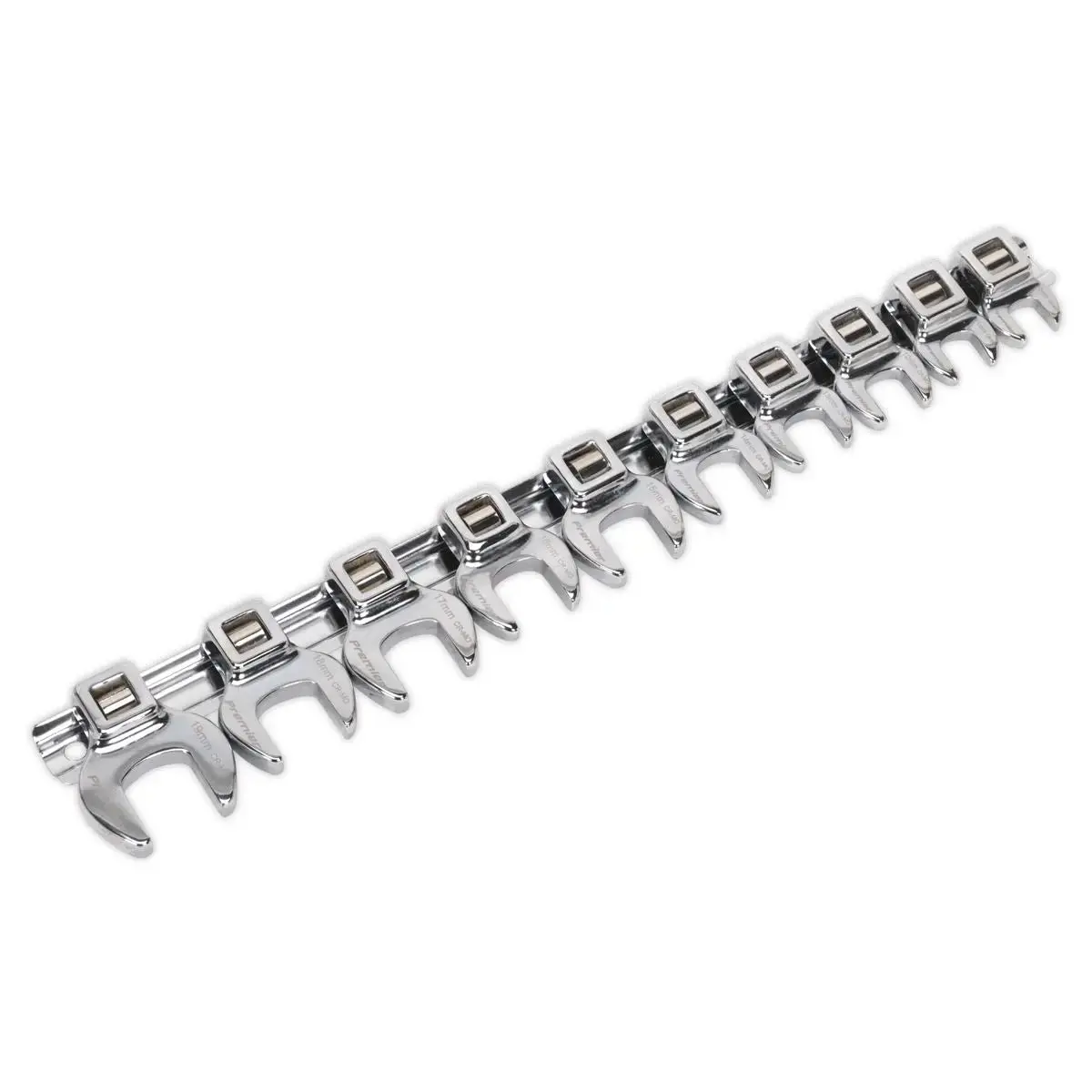 Sealey Premier 10 Piece 3/8" Drive Metric Crow Foot Spanner Set 10-19Mm 1