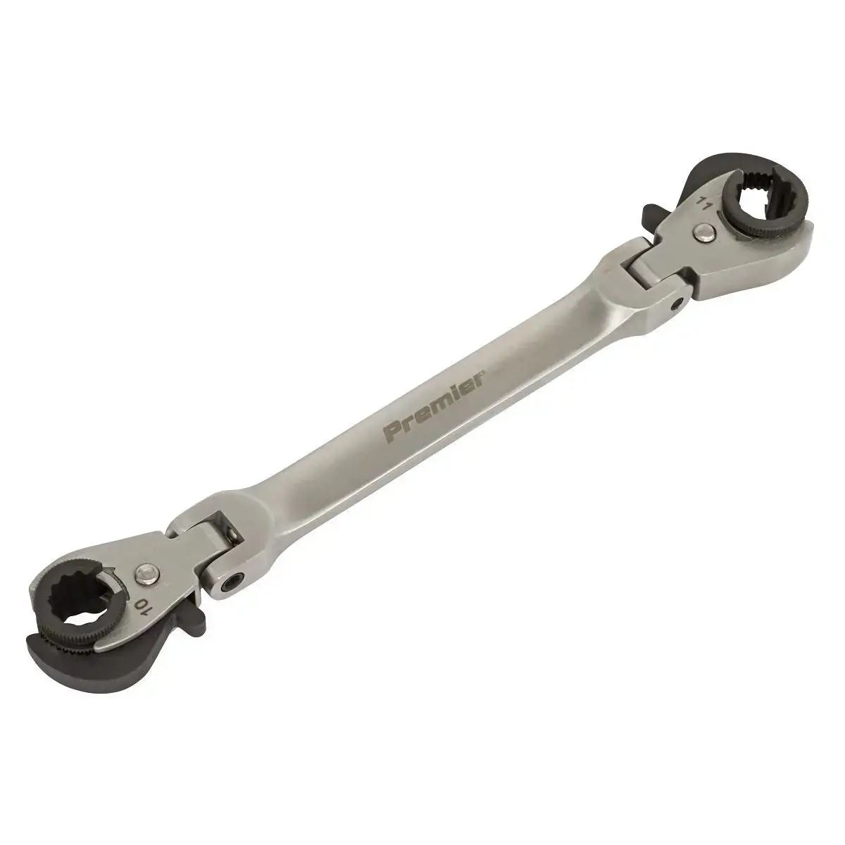 Sealey Premier 10 And 11Mm Flexi Head Ratchet Flare Nut Brake Pipe Spanner 1