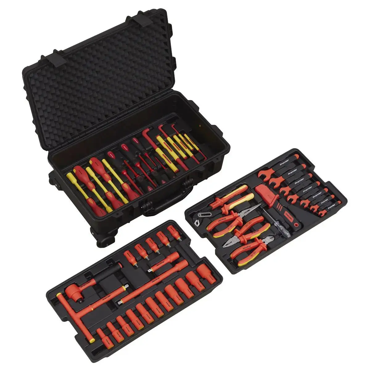 Sealey Premier 1000V Insulated Tool Kit 3/8"Sq Drive 50Pc 1