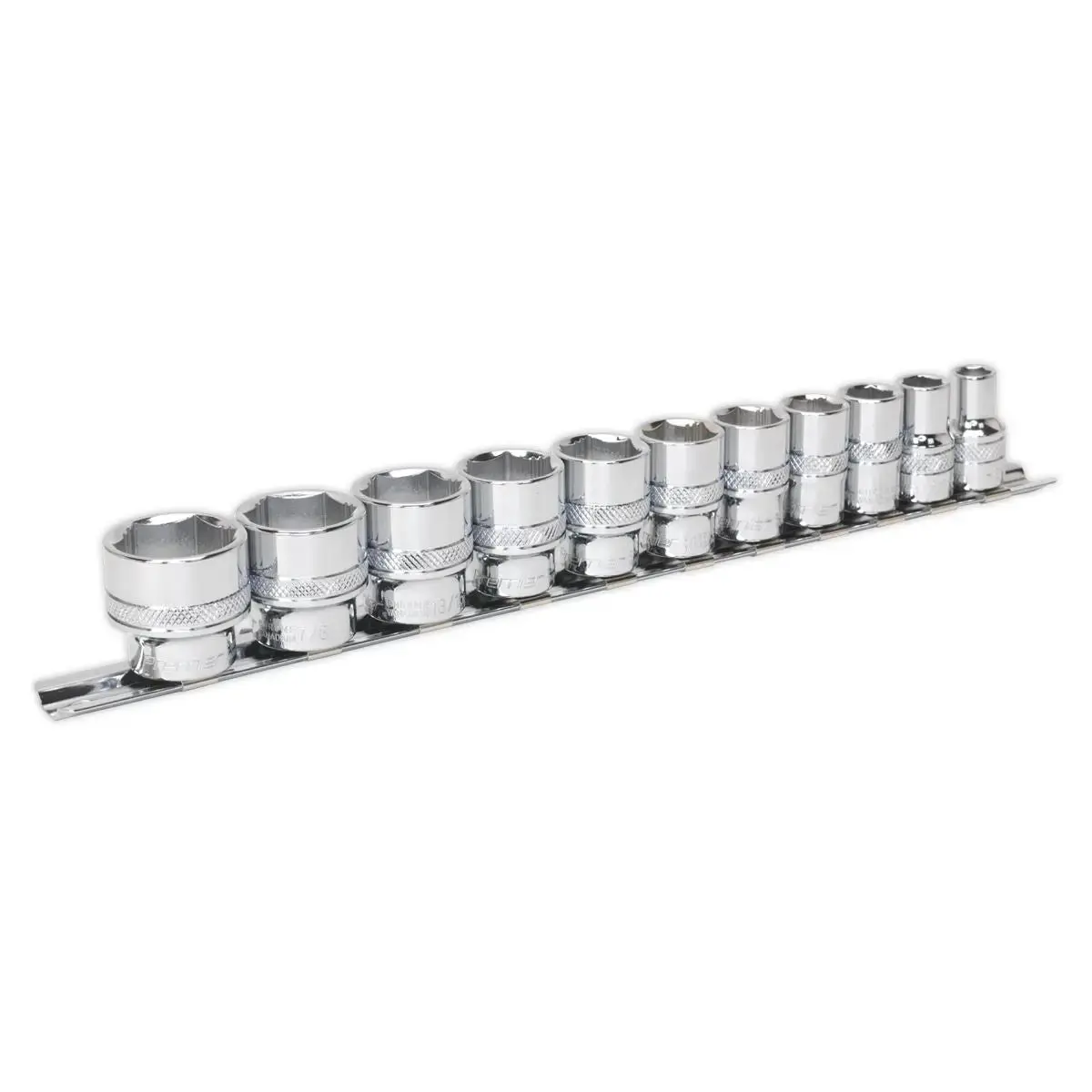Sealey Premier 11 Piece 3/8" Drive Lock-On Imperial Socket Set 5/16"-15/16 1