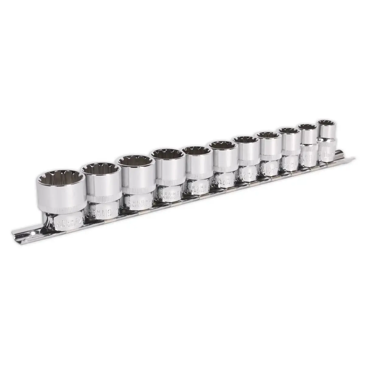 Sealey Premier 11 Piece 3/8" Total Drive Socket Set 10-22Mm Hex Spline Trx-Star 1