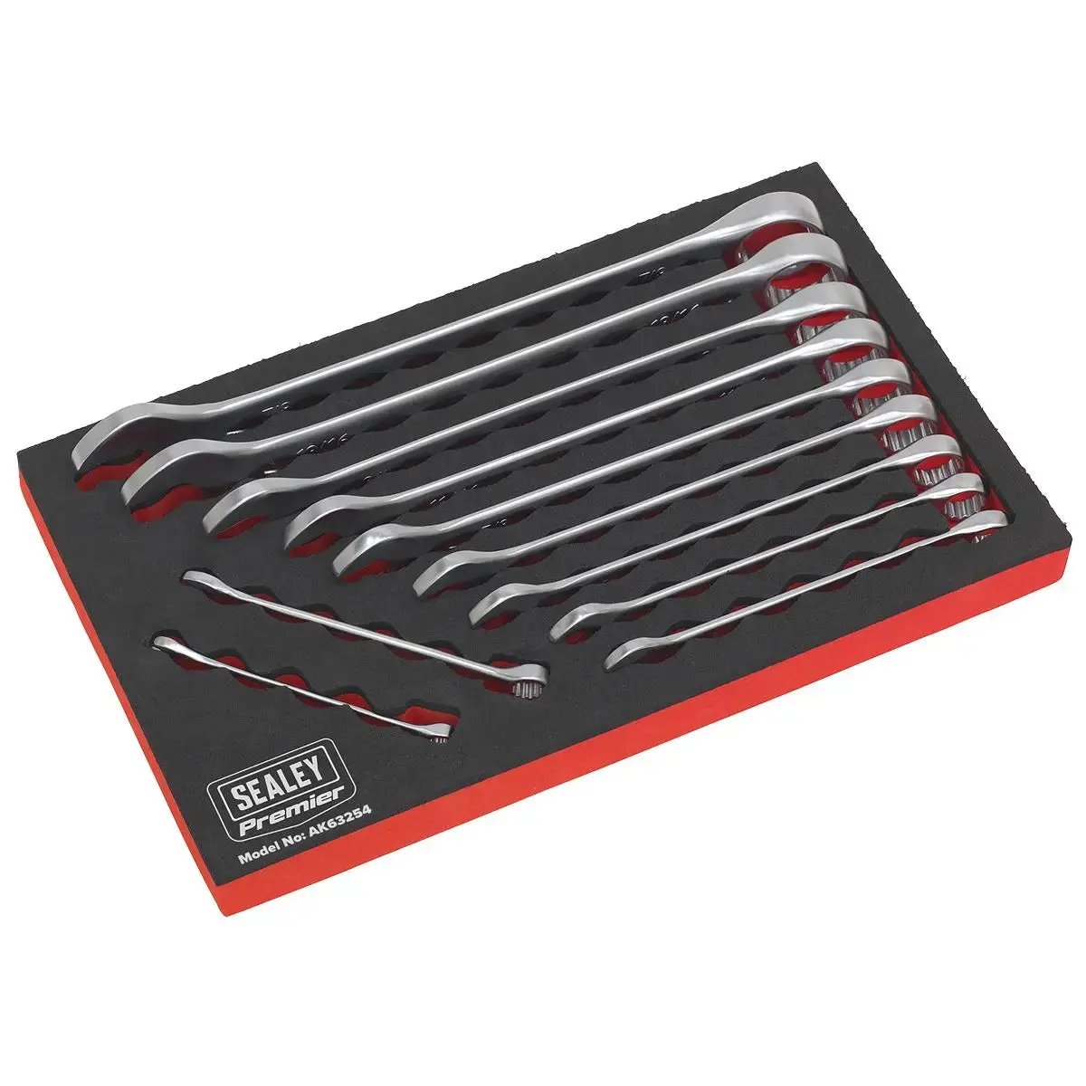 Sealey Premier 11 Piece Cold Stamped Combination Spanner Set Imperial 1/4"-7/8 1