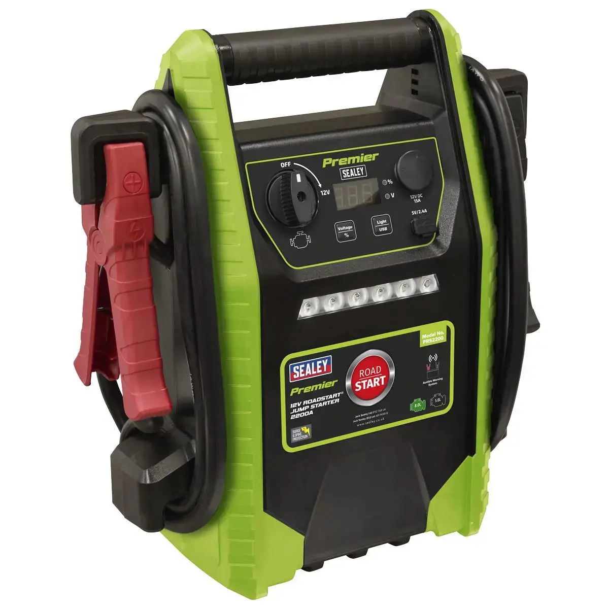 Sealey Premier 12V Roadstart® Jump Starter 2200 Peak Amps 1