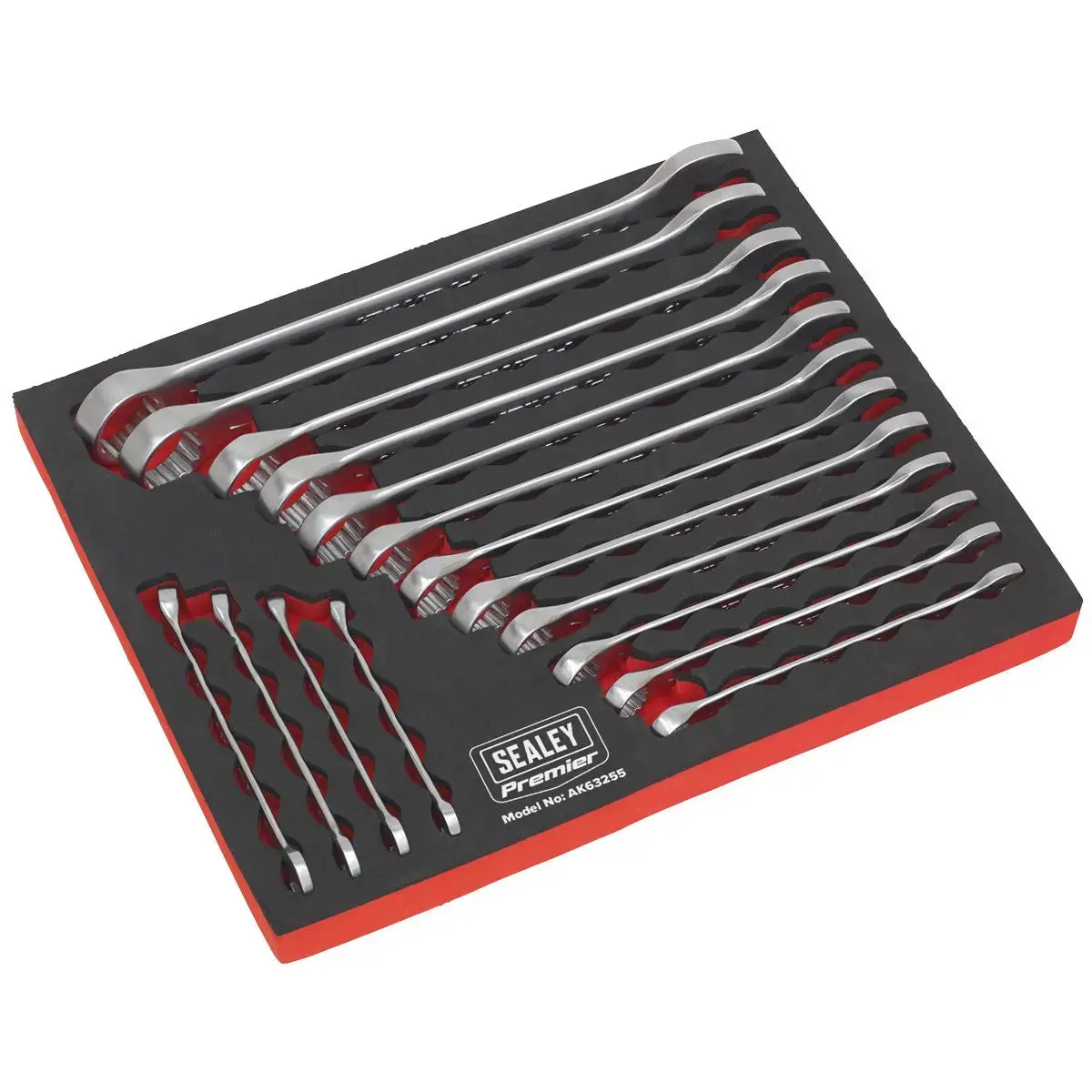 Sealey Premier 16 Piece Cold Stamped Combination Spanner Set Metric 6-22Mm 1