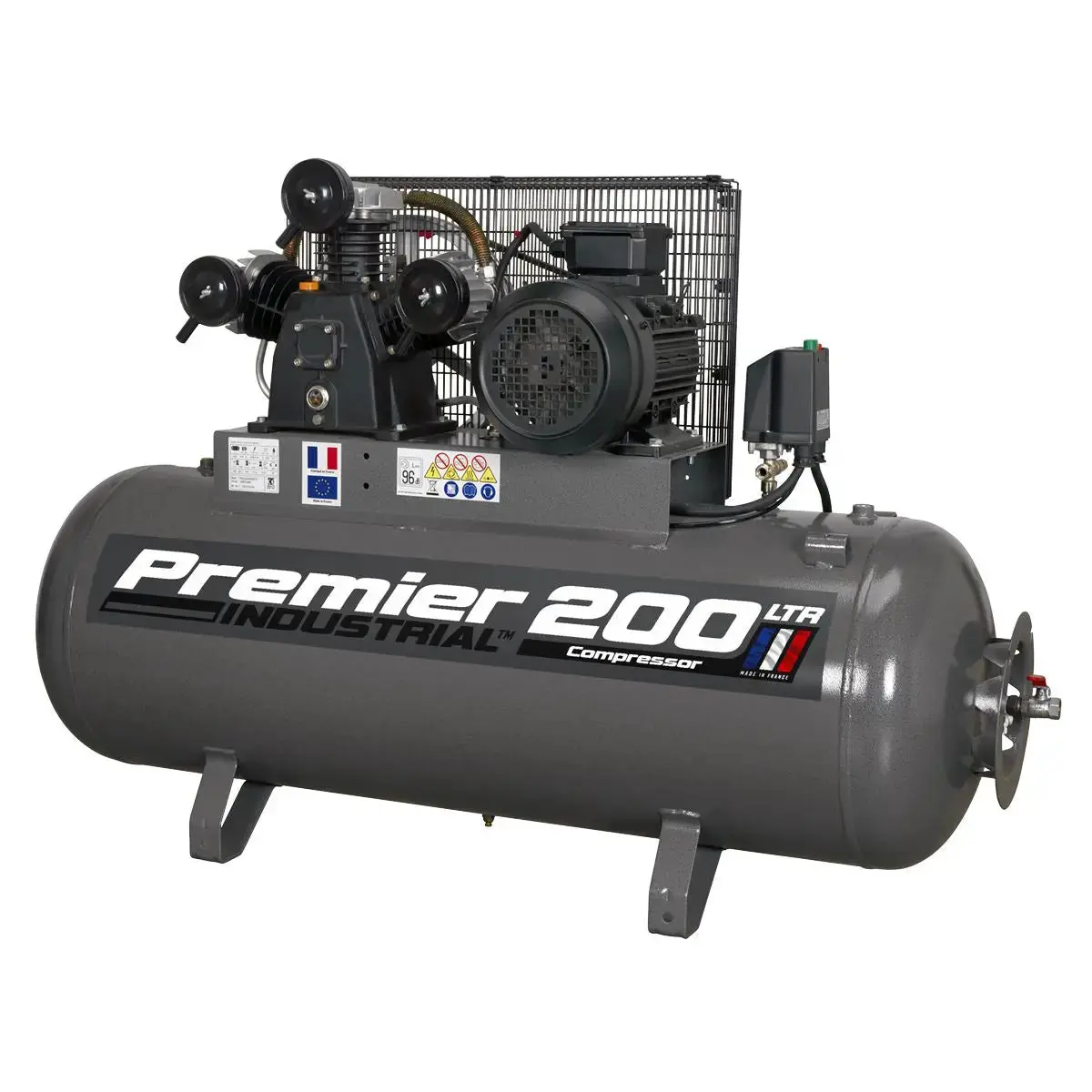Sealey Premier 200L Belt Drive Air Compressor 5.5Hp 3Ph 1