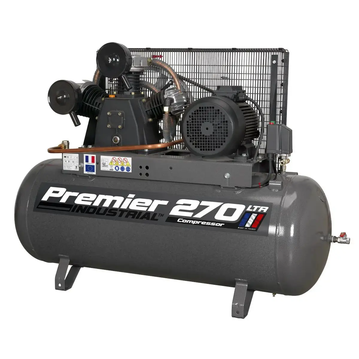 Sealey Premier 270L Belt Drive Air Compressor 7.5Hp 3Ph 1
