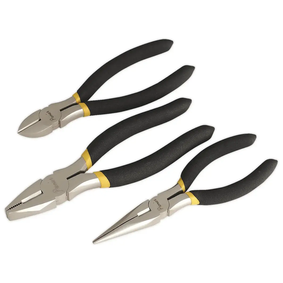 Sealey Premier 3 Piece Pliers Set Ni-Fe Finish 1