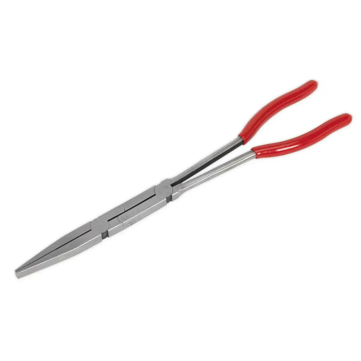 Sealey Premier 335Mm Double Joint Long Reach Flat Nose Pliers Engine Bay 1