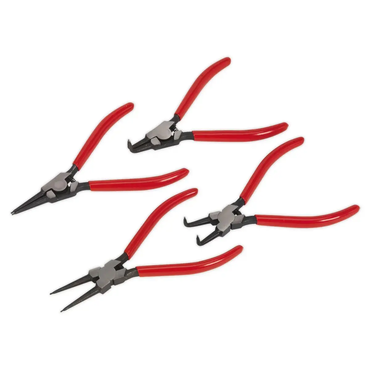 Sealey Premier 4 Piece 180Mm Circlip Pliers Set Snap Ring Internal External Storage Pouch 1