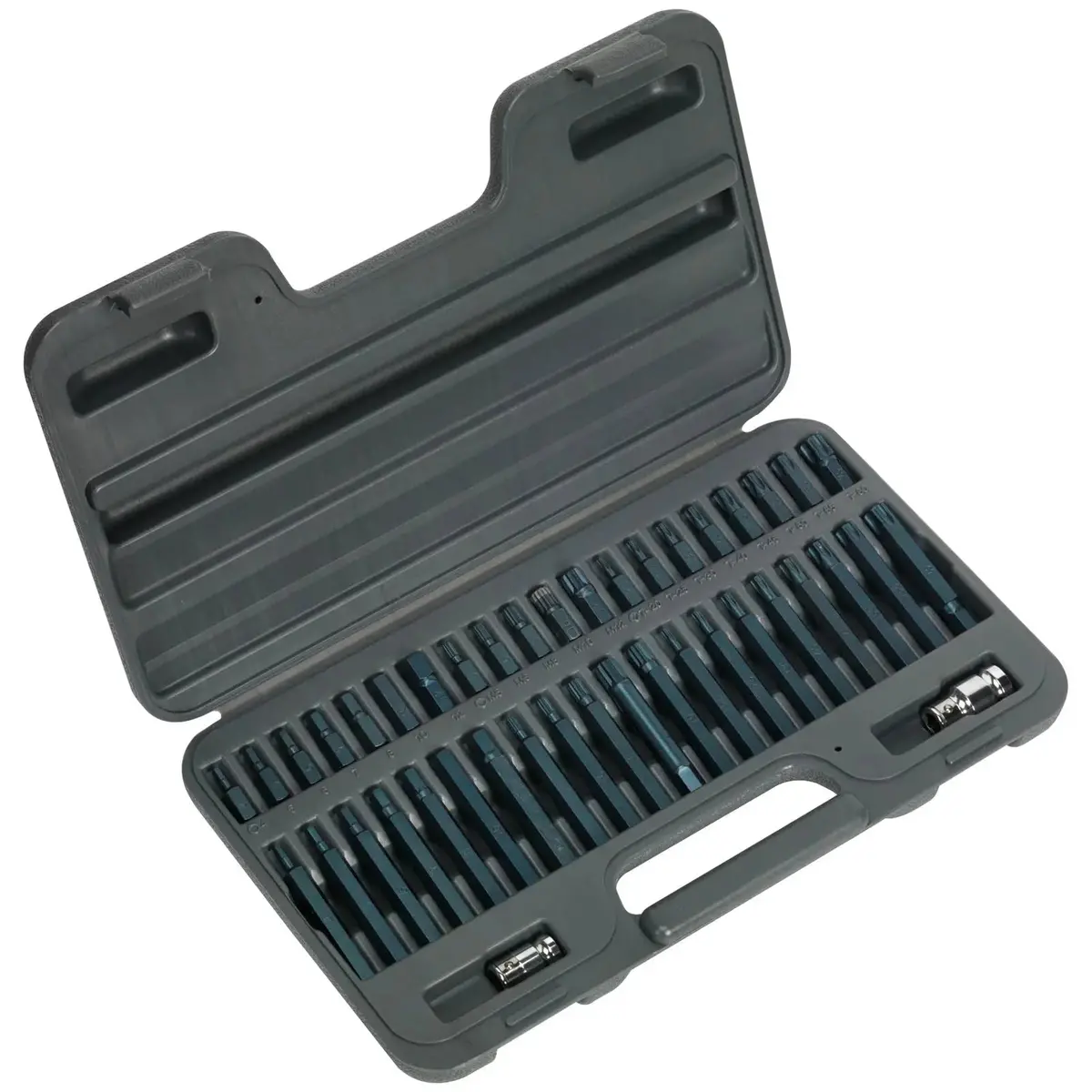 Sealey Premier 42 Piece 3/8" & 1/2" Drive Trx-Star Spline And Hex Bit Set High Quality 1