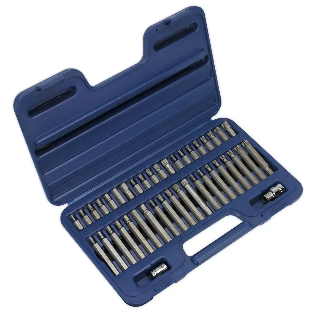 Sealey Premier 42 Piece Trx-Star Spline Hex Bit Set 3/8" And 1/2" Drive 1