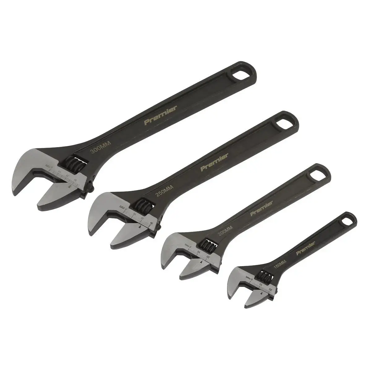 Sealey Premier Adjustable Wrench Set 4Pc 1
