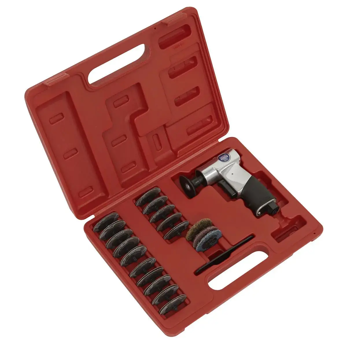Sealey Premier Air Mini Sander Kit 50Mm 35Pc 1