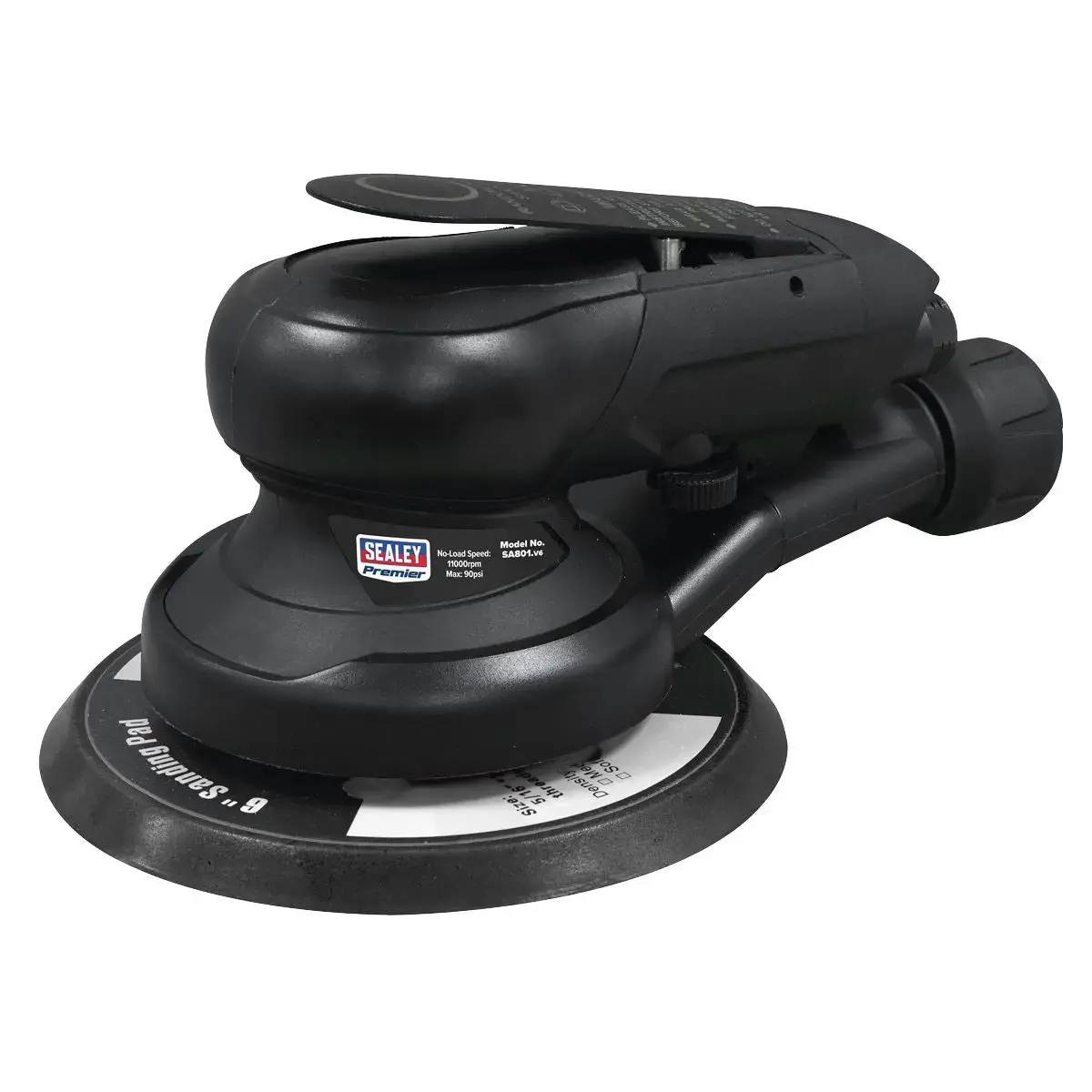 Sealey Premier Air Palm Orbital Sander Ø150mm Dust-Free 1