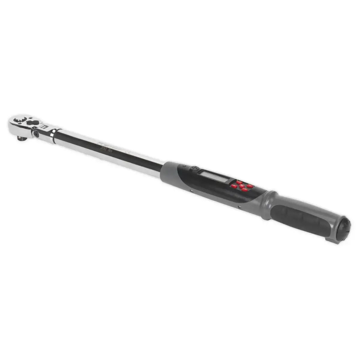 Sealey Premier Angle Torque Wrench Flexi-Head Digital 1/2"Sq Drive 20-200Nm(14.7-147.5Lb.Ft) 1