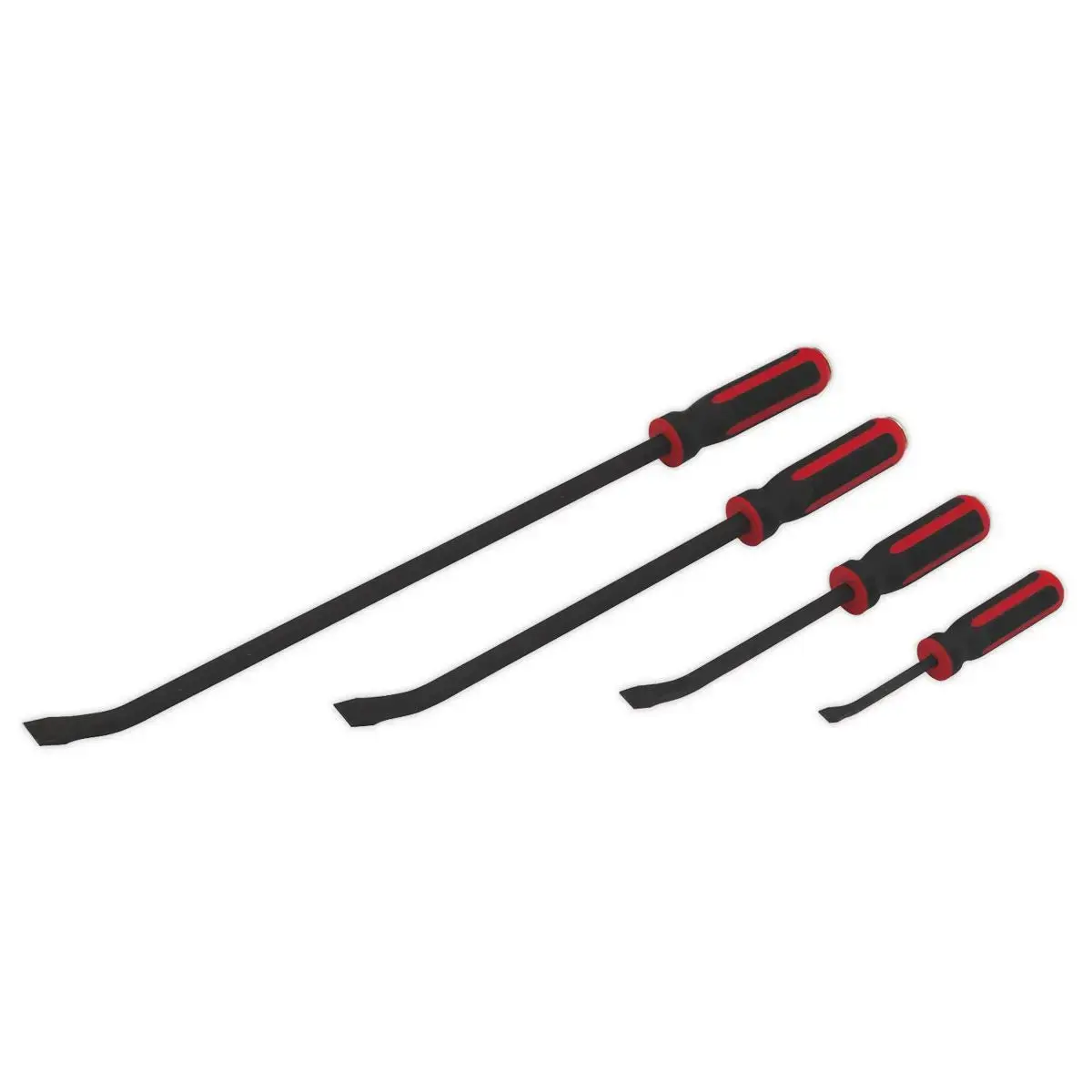 Sealey Premier Angled Pry Bar Set 4Pc Heavy-Duty With Hammer Cap 1