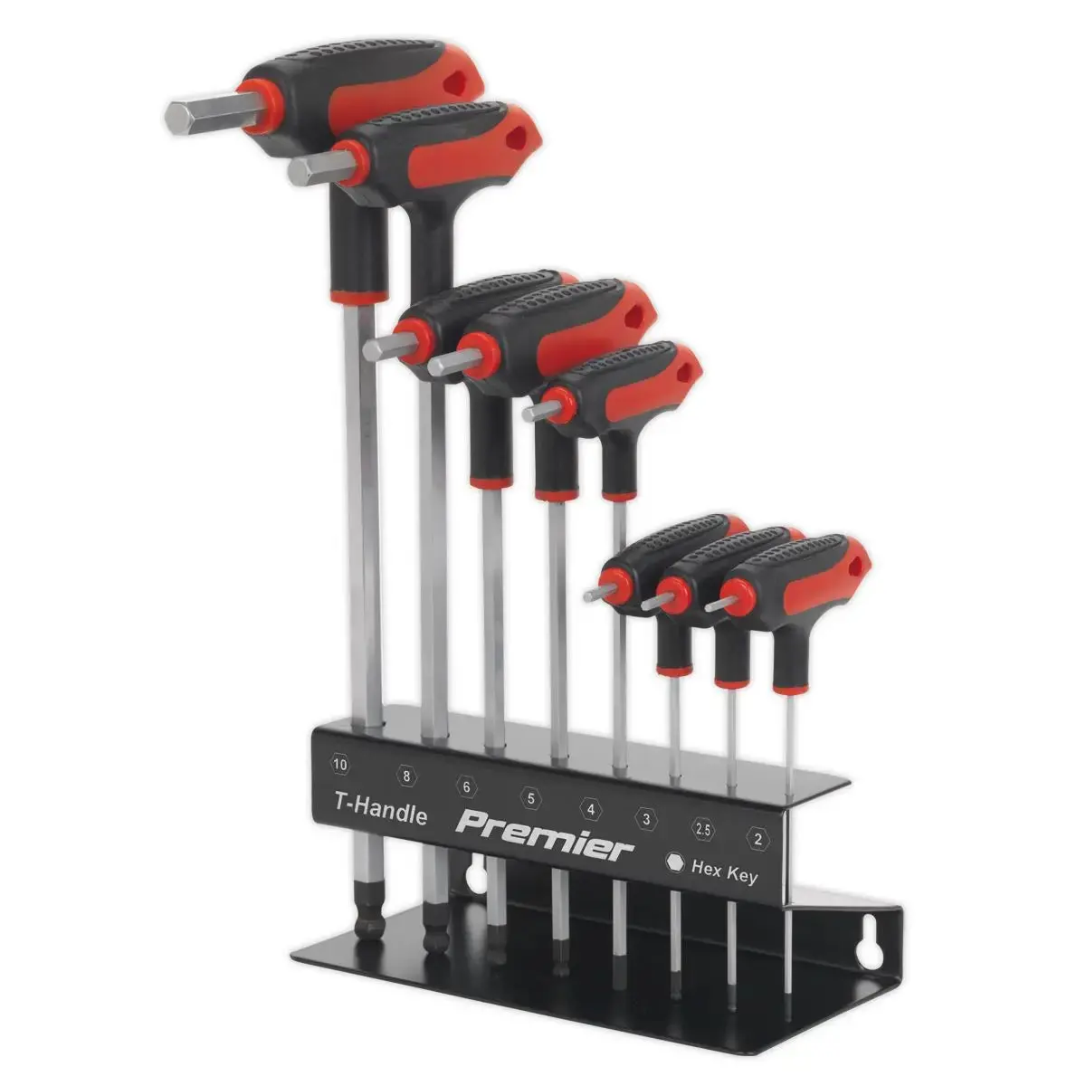 Sealey Premier Ball-End Hex Key Set 8Pc T-Handle Metric 1