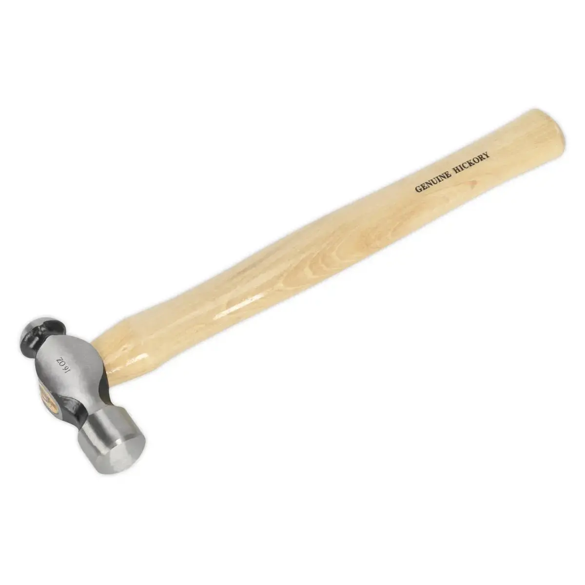 Sealey Premier Ball Pein Hammer 1Lb Hickory Shaft 1