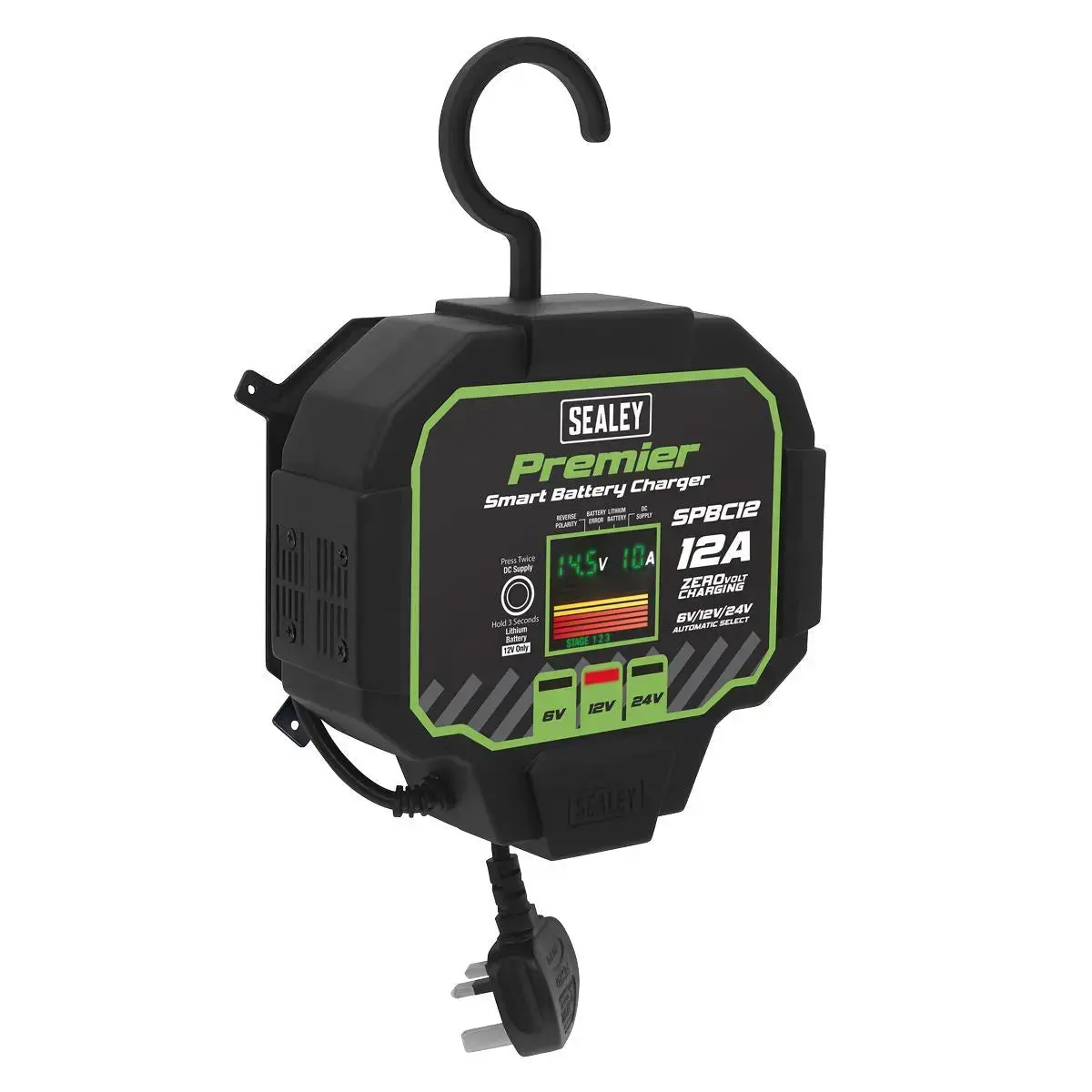 Sealey Premier Battery Maintainer Charger 12A Fully Automatic 1