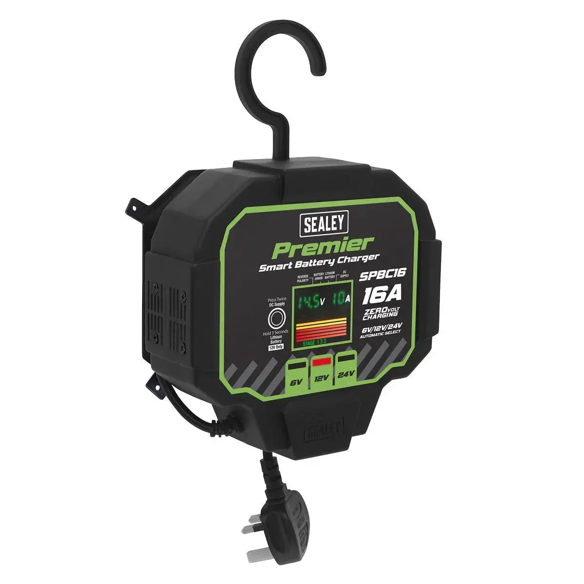 Sealey Premier Battery Maintainer Charger 16A Fully Automatic 1