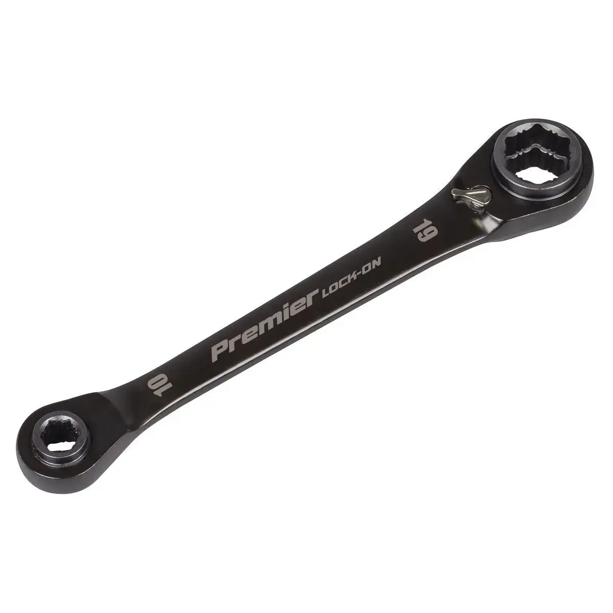 Sealey Premier Black Black Series 4-In-1 Reversible Lock-On™ Ratchet Ring Spanner 1